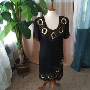 Laurence Kazar Vintage Size XL sequin dress